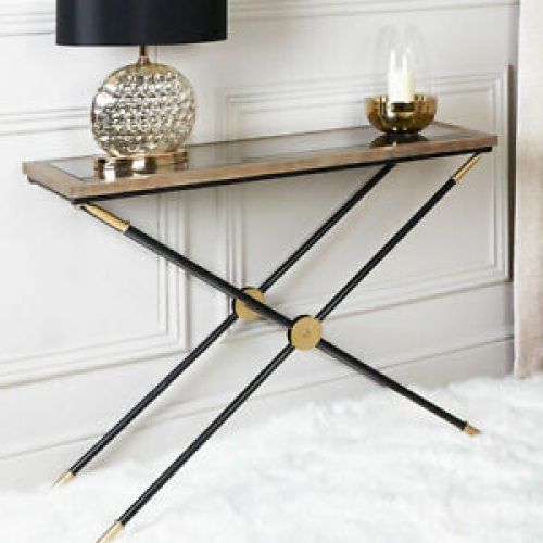 Aged Black Console Tables (Photo 13 of 20)