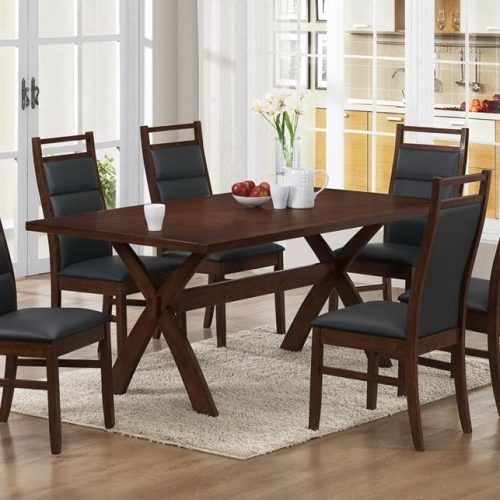 Caira 7 Piece Rectangular Dining Sets With Upholstered Side Chairs (Photo 14 of 20)