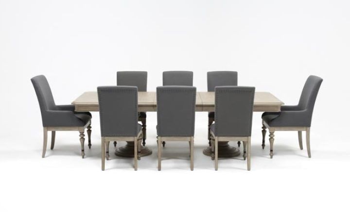 20 Inspirations Caira 9 Piece Extension Dining Sets with Diamond Back Chairs