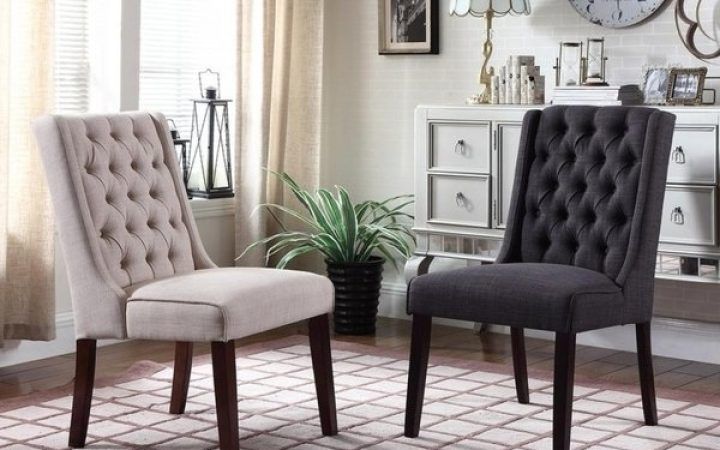 20 Collection of Caira Black Upholstered Side Chairs