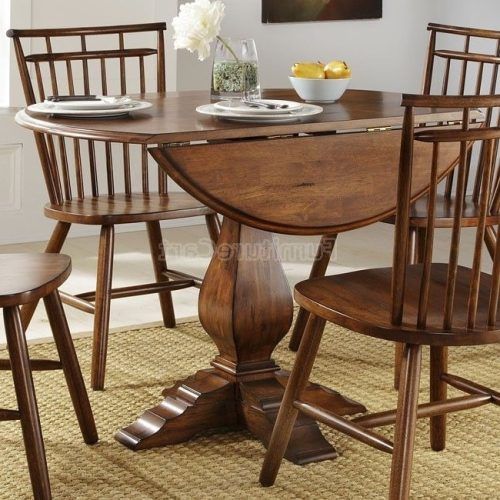 Candice Ii 5 Piece Round Dining Sets With Slat Back Side Chairs (Photo 10 of 16)