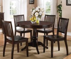 The 16 Best Collection of Candice Ii 5 Piece Round Dining Sets with Slat Back Side Chairs