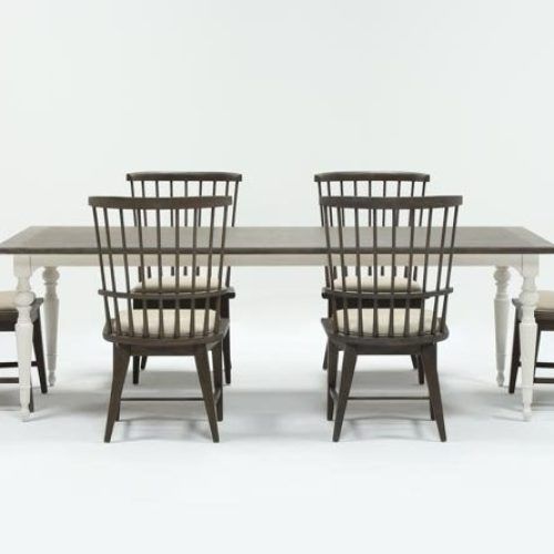 Candice Ii 7 Piece Extension Rectangular Dining Sets With Slat Back Side Chairs (Photo 1 of 20)