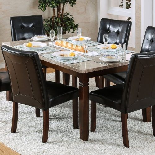Candice Ii 7 Piece Extension Rectangular Dining Sets With Uph Side Chairs (Photo 4 of 20)