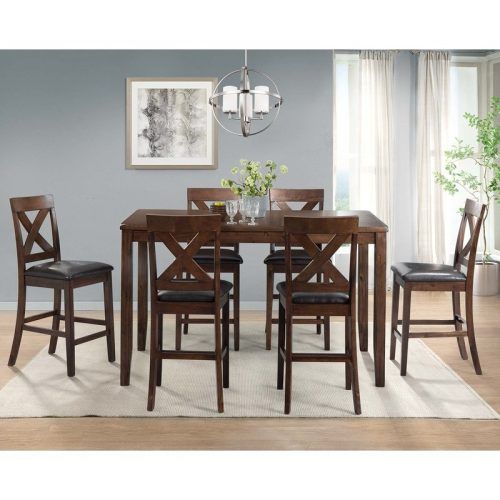 Candice Ii 7 Piece Extension Rectangular Dining Sets With Uph Side Chairs (Photo 3 of 20)