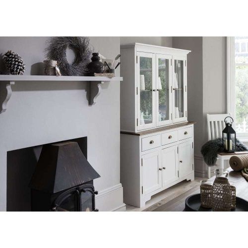 White Sideboards With Glass Doors (Photo 19 of 20)
