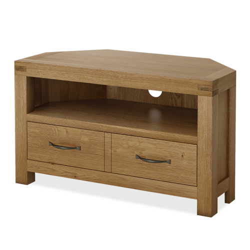 Sidmouth Oak Corner Tv Stands (Photo 19 of 20)