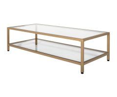 Top 20 of Carbon Loft Heimlich Metal Glass Rectangle Coffee Tables