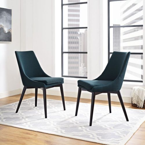 Carlton Wood Leg Upholstered Dining Chairs (Photo 1 of 20)