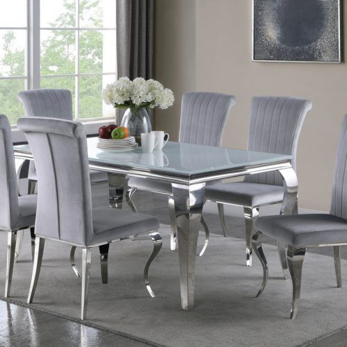 Chrome Metal Dining Tables (Photo 2 of 20)
