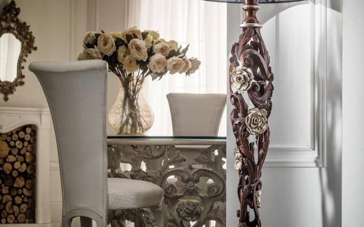 20 Collection of Carved Pattern Floor Lamps
