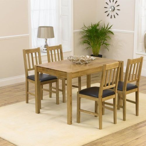 Oak Dining Tables And 4 Chairs (Photo 3 of 20)
