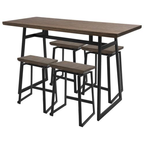 Berrios 3 Piece Counter Height Dining Sets (Photo 13 of 20)