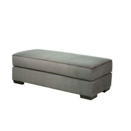 Charcoal And Light Gray Cotton Pouf Ottomans (Photo 1 of 20)