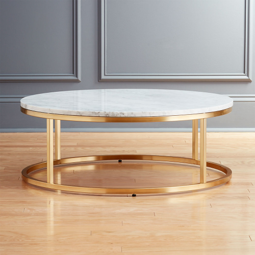 Square Black And Brushed Gold Coffee Tables (Photo 11 of 20)