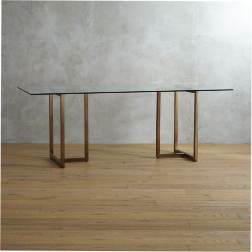 Glass Dining Tables With Wooden Legs (Photo 16 of 20)