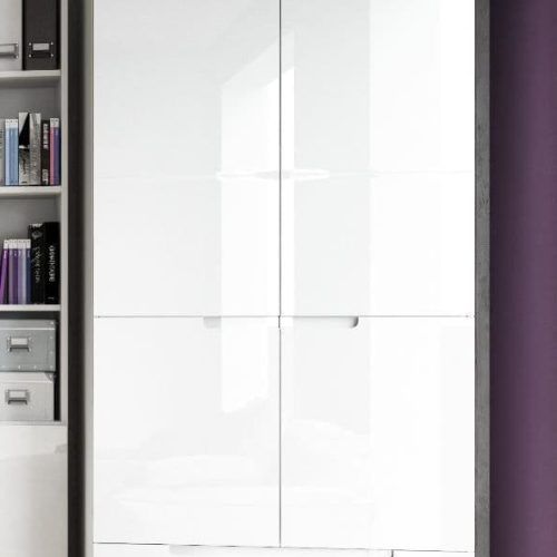 White 2 Door Wardrobes With Drawers (Photo 10 of 20)