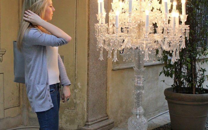 20 Ideas of Crystal Bead Chandelier Floor Lamps