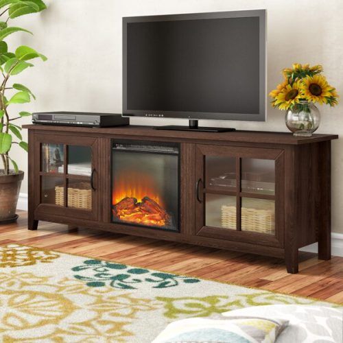 Chicago Tv Stands For Tvs Up To 70" With Fireplace Included (Photo 7 of 20)
