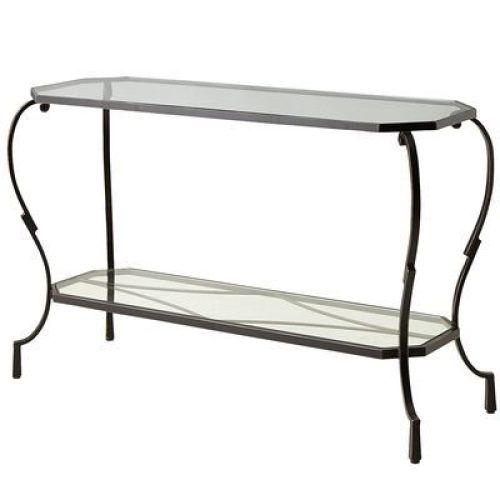 Rectangular Glass Top Console Tables (Photo 6 of 20)