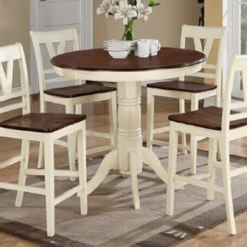 Cream And Wood Dining Tables (Photo 8 of 20)
