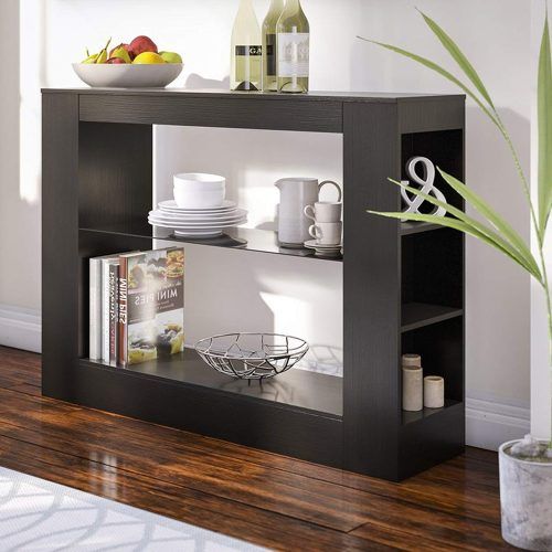 Modern Cappuccino Open Storage Dining Buffets (Photo 14 of 20)