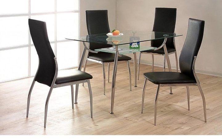 2024 Latest Cheap Glass Dining Tables and 4 Chairs