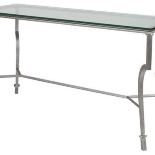 Silver Leaf Rectangle Console Tables (Photo 7 of 20)