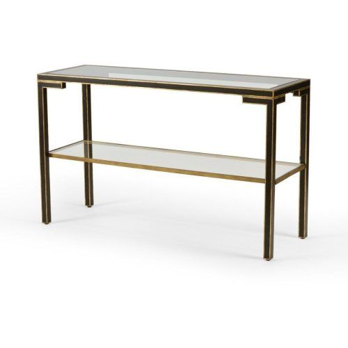 Parsons Grey Marble Top & Dark Steel Base 48X16 Console Tables (Photo 8 of 20)