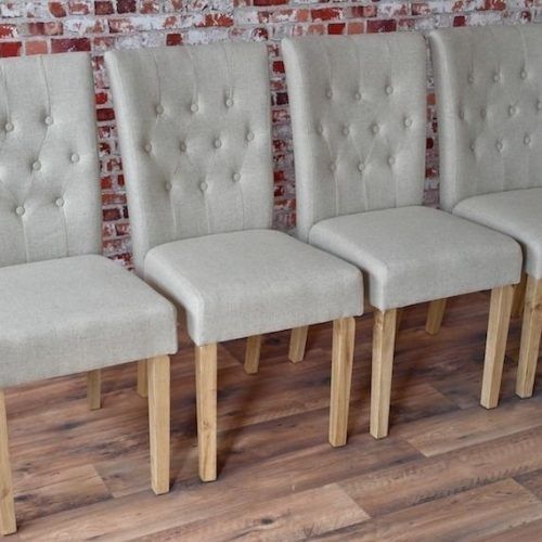 Button Back Dining Chairs (Photo 5 of 20)