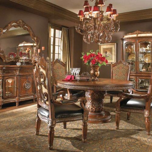 Valencia 5 Piece 60 Inch Round Dining Sets (Photo 7 of 20)
