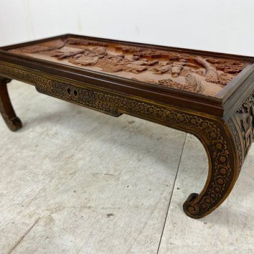 Wooden Hand Carved Coffee Tables (Photo 12 of 20)