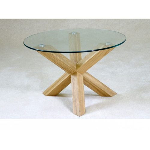 Round Glass Dining Tables With Oak Legs (Photo 11 of 20)