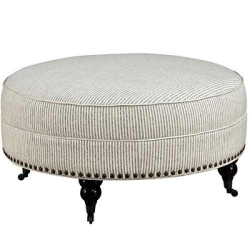 White And Light Gray Cylinder Pouf Ottomans (Photo 18 of 20)