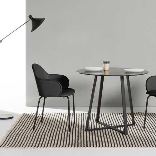 Caira Black Round Dining Tables (Photo 11 of 20)