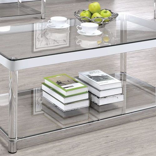 Gold And Clear Acrylic Side Tables (Photo 6 of 20)