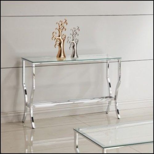 Chrome Console Tables (Photo 13 of 20)