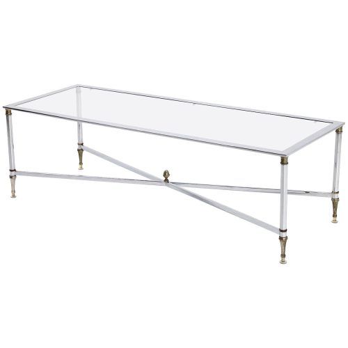 Chrome And Glass Rectangular Coffee Tables (Photo 19 of 20)