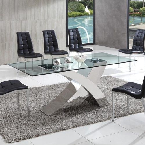 Chrome Glass Dining Tables (Photo 8 of 20)