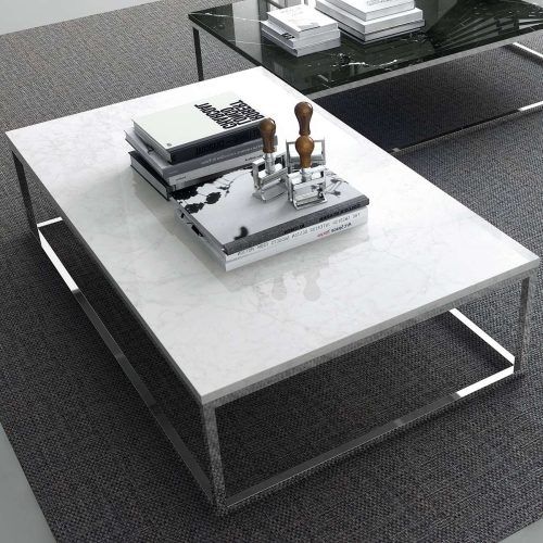 White And Chrome Coffee Tables (Photo 4 of 20)
