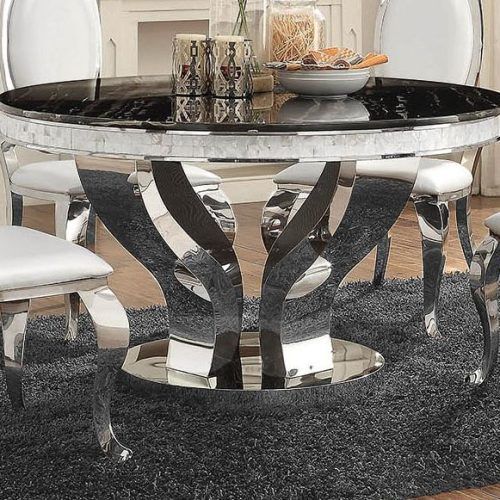 Chrome Metal Dining Tables (Photo 14 of 20)