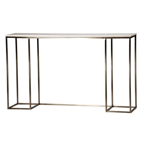 Mix Patina Metal Frame Console Tables (Photo 9 of 20)