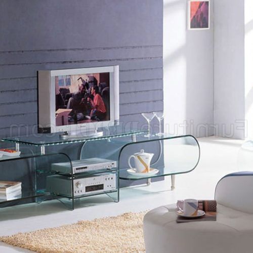 High Glass Modern Entertainment Tv Stands For Living Room Bedroom (Photo 16 of 20)