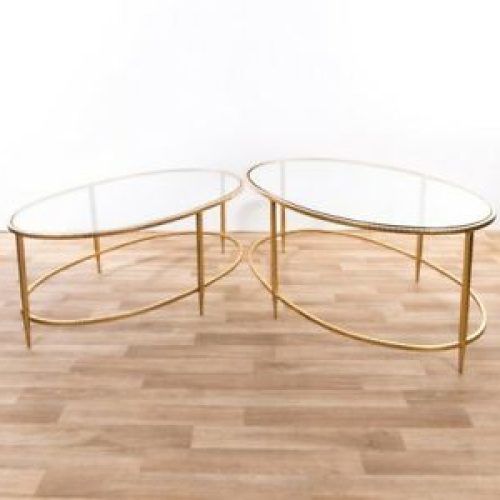 Glass And Gold Oval Console Tables (Photo 20 of 20)