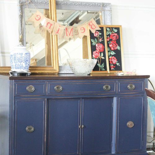 Blue Buffet Sideboards (Photo 9 of 20)