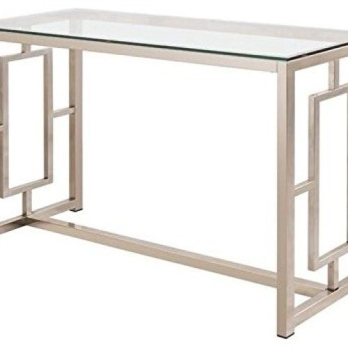 Clear Glass Top Console Tables (Photo 6 of 20)