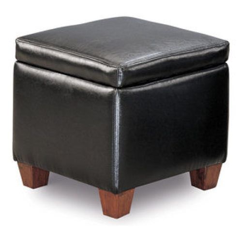 Black And Natural Cotton Pouf Ottomans (Photo 7 of 20)