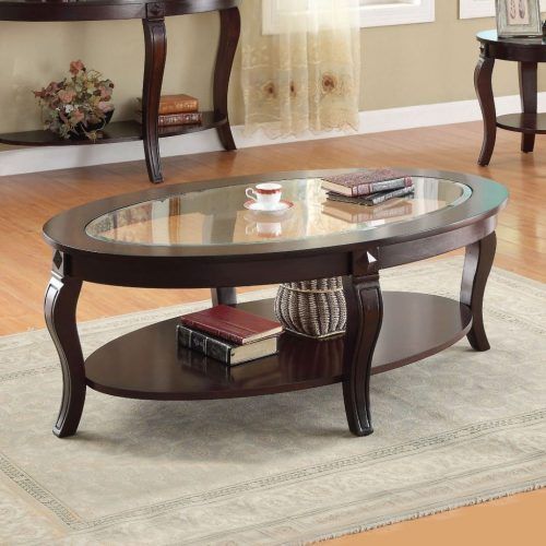 Furniture Of America Charlotte Weathered Oak Glass Top Coffee Tables (Photo 19 of 20)