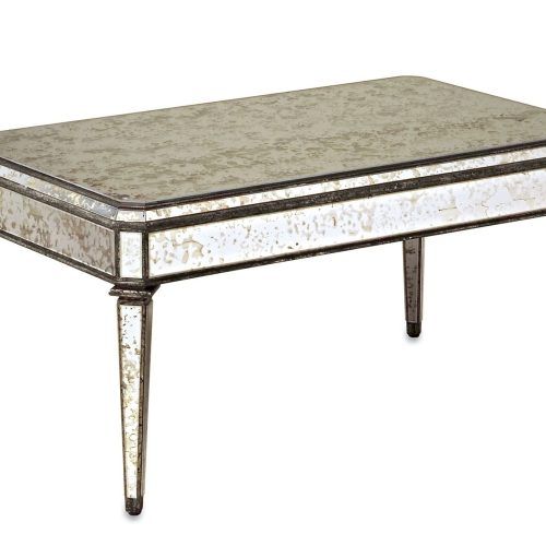 Antiqued Gold Rectangular Coffee Tables (Photo 12 of 20)