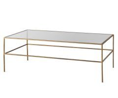 20 Best Ideas Rectangular Brass Finish and Glass Coffee Tables